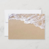 Beach Wedding Surf UAWG Enclosure Card RSVP Karte (Rückseite)