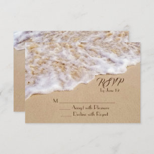 Beach Wedding Surf UAWG Enclosure Card RSVP Karte