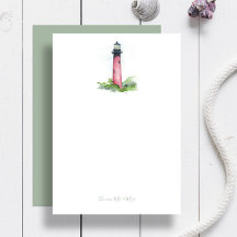 Beach Wedding Thank You Cards Lighthouse