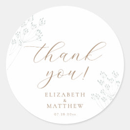 Beach Wedding | Thank You Sticker