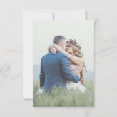 Beach Wedding The Knot Nautical Stripe Foto Save The Date (Rückseite)