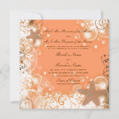 Beach wedding theme ~ elegant party custom einladung (Rückseite)