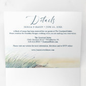 Beach Wedding Tri-Fold Einladungen UAWG (Innen Erste Seite)