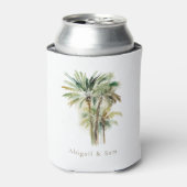Beach Wedding Tropical Reception Favor Dosenkühler (Kanne Vorderseite)
