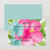 Beach Wedding UAWG RSVP Karte (Vorne/Hinten)