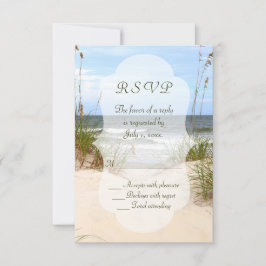 Beach Wedding UAWG RSVP Karte