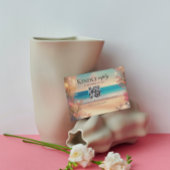 Beach Wedding uAwg RSVP Karte