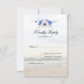Beach Wedding UAWG RSVP Karte (Vorderseite)