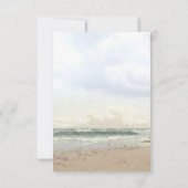 Beach Wedding UAWG RSVP Karte (Rückseite)