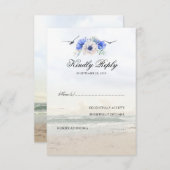 Beach Wedding UAWG RSVP Karte (Vorne/Hinten)