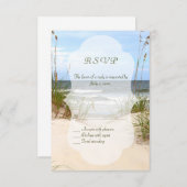 Beach Wedding UAWG s RSVP Karte (Vorne/Hinten)