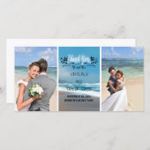 Beach Wedding Vielen Dank Dankeskarte (Vorne/Hinten)