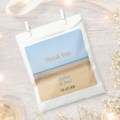 Beach Wedding Vielen Dank für Ihre Unterstützung B Geschenktütchen (Ausgeschnitten)