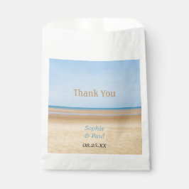 Beach Wedding Vielen Dank für Ihre Unterstützung B Geschenktütchen
