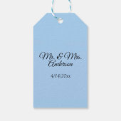 Beach Wedding Vielen Dank Geschenkanhänger (Rückseite)