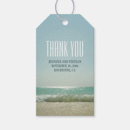 Beach Wedding Vielen Dank Geschenkanhänger