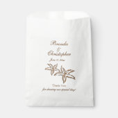 Beach Wedding Vielen Dank Geschenktütchen (Vorderseite)