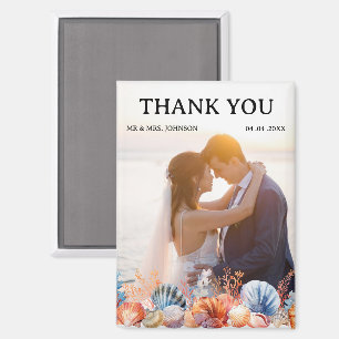 Beach Wedding Vielen Dank Magnet