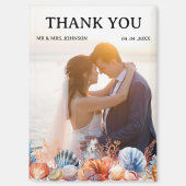 Beach Wedding Vielen Dank Magnet (Vorderseite)