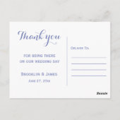 Beach Wedding Vielen Dank Postkarten (Rückseite)