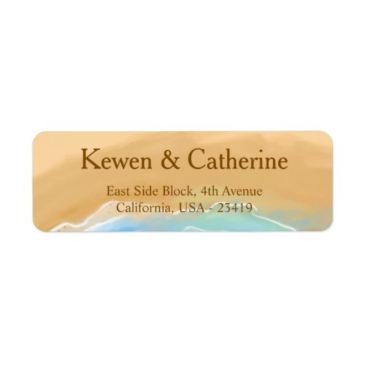 Beach Wedding Watercolor (Vorne)