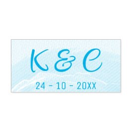 Beach Wedding Watercolor  Permastempel