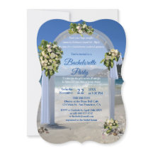 Beach Wedding/White Roses Junggeselinnen-Abschied