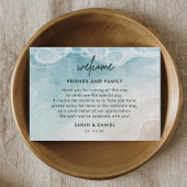 Beach Wedding Willkommensgeschenke Bag Platzkarten Begleitkarte