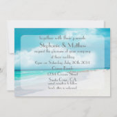 Beach Wedding Wir machen es auf der Beach Wedding Einladung (Rückseite)