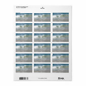 Beach Wedelmarken Adressaufkleber (Vorne)