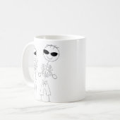 Beach Wedple Kaffeetasse (Vorderseite Links)