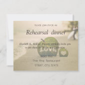 Beach Wedple, Liebe Probe Dinner Einladung (Vorderseite)