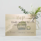 Beach Wedple, Liebe UAWG Einladung (Stehend Vorderseite)