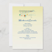 Beach Weekend Bachelorette - Paradies für Kletterg Einladung (Rückseite)