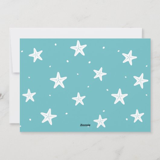 Beach Weihnachtskarte Feiertagskarte (Rückseite)