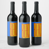 Beach Weinetikett (Flaschen)