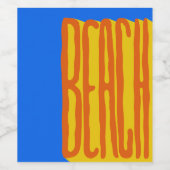 Beach Weinetikett (Einzelnes Label)