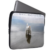 Beach Westie Reflection Foto Electronics Cover (Vorne Rechts)
