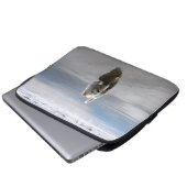 Beach Westie Reflection Foto Electronics Cover (Vorne Knopf)