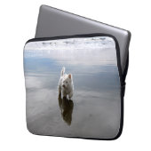 Beach Westie Reflection Foto Electronics Cover (Vorderseite Links)