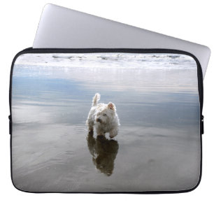 Beach Westie Reflection Foto Electronics Cover