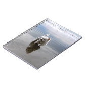 Beach Westie Reflection Foto Notebook Notizblock (Linke Seite)