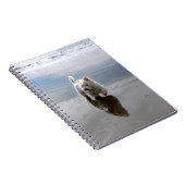 Beach Westie Reflection Foto Notebook Notizblock (Rechte Seite)