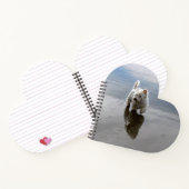 Beach Westie Reflection Foto Notebook Notizblock (Innenseite)