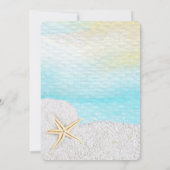 Beach White Sand wirst du meine Bridesmaid sein Einladung (Rückseite)