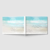 Beach White Starfish Elegante Hochzeit tropisch Gästebuch (Voll)