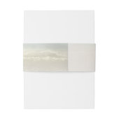 Beach White Starfish Elegante Sommerhochzeit Einladungsbanderole (Rückseitenbeispiel)