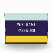 Beach Wifi Name und Kennwort Fotoblock (Vorderseite)