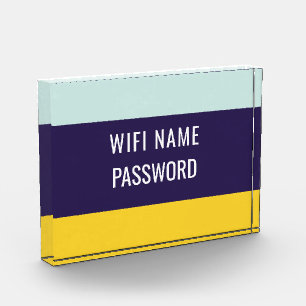 Beach Wifi Name und Kennwort Fotoblock