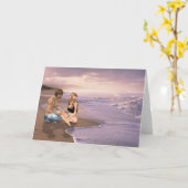 Beach, Will You Marry Karte (Gelbe Blume)